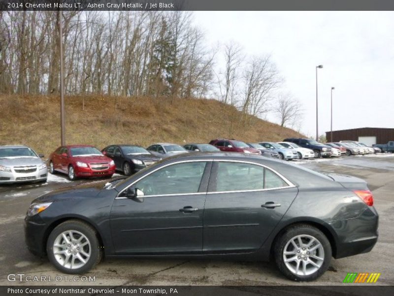 Ashen Gray Metallic / Jet Black 2014 Chevrolet Malibu LT