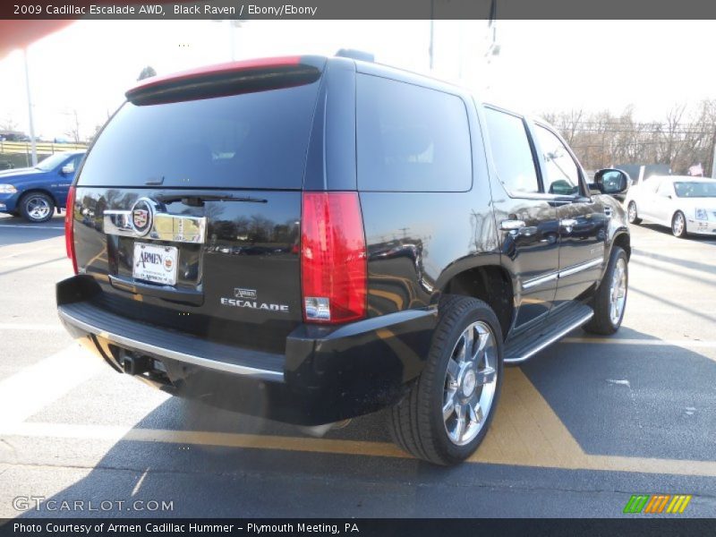 Black Raven / Ebony/Ebony 2009 Cadillac Escalade AWD