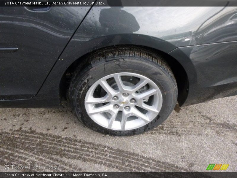 Ashen Gray Metallic / Jet Black 2014 Chevrolet Malibu LT