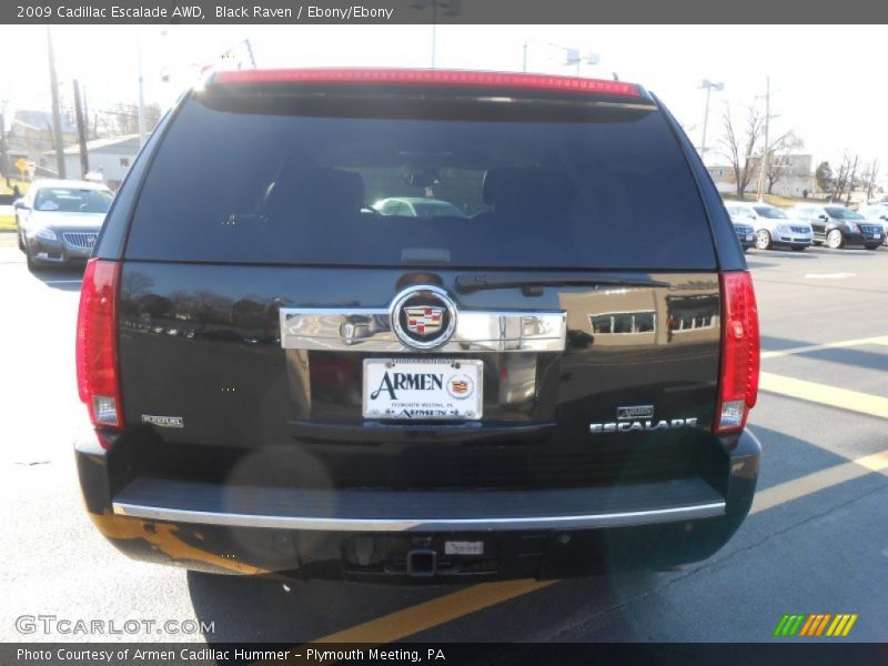 Black Raven / Ebony/Ebony 2009 Cadillac Escalade AWD