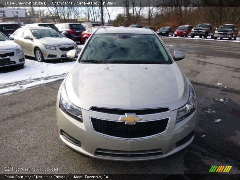 Champagne Silver Metallic / Jet Black 2014 Chevrolet Cruze LT