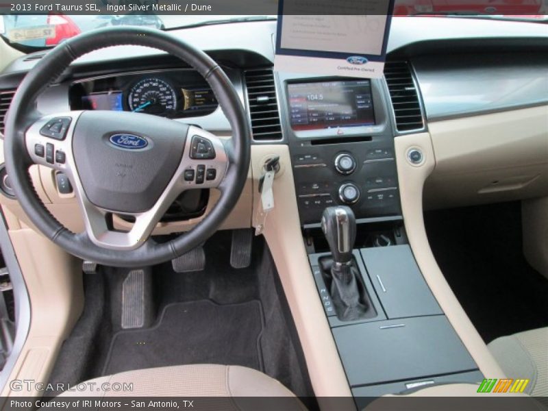 Ingot Silver Metallic / Dune 2013 Ford Taurus SEL