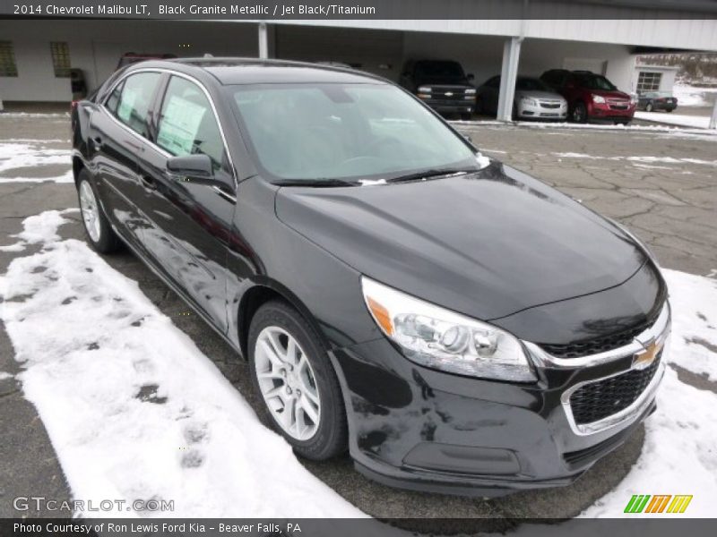 Black Granite Metallic / Jet Black/Titanium 2014 Chevrolet Malibu LT