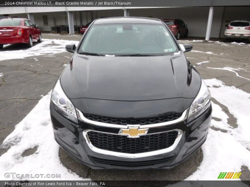 Black Granite Metallic / Jet Black/Titanium 2014 Chevrolet Malibu LT