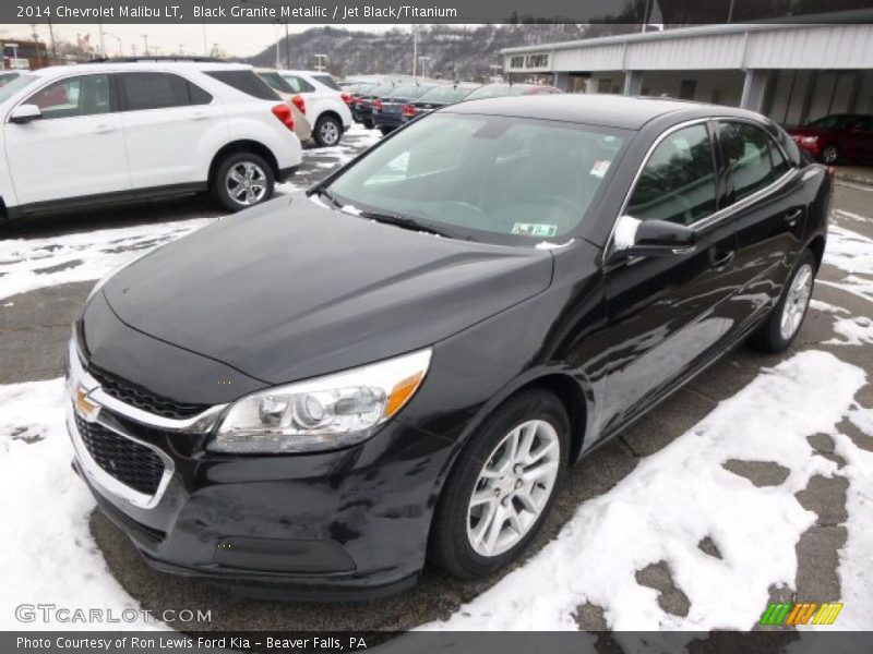 Black Granite Metallic / Jet Black/Titanium 2014 Chevrolet Malibu LT