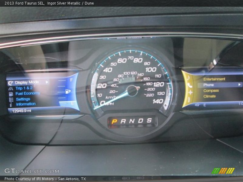 Ingot Silver Metallic / Dune 2013 Ford Taurus SEL