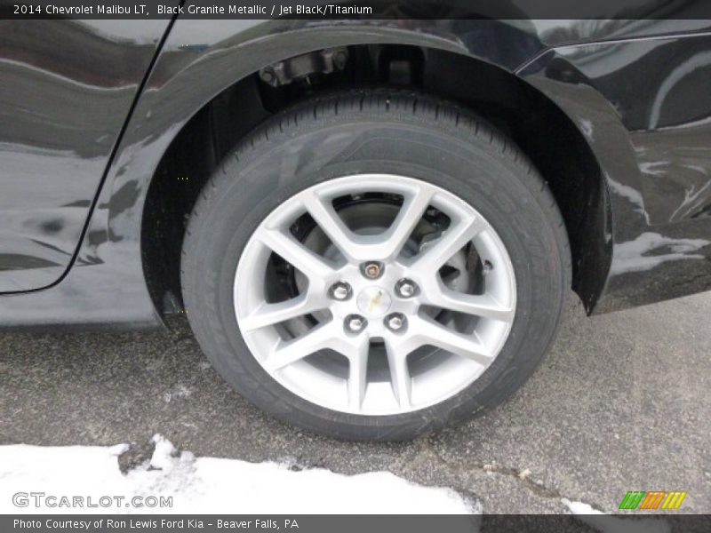 Black Granite Metallic / Jet Black/Titanium 2014 Chevrolet Malibu LT
