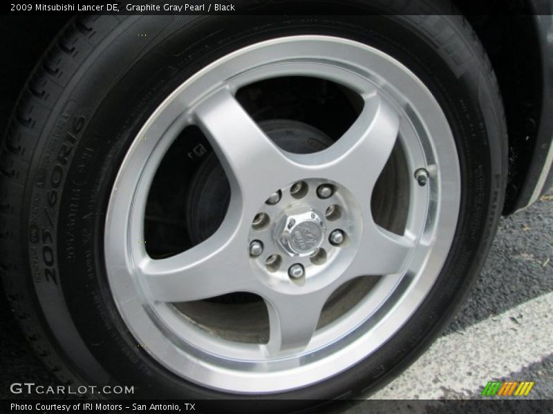 Graphite Gray Pearl / Black 2009 Mitsubishi Lancer DE