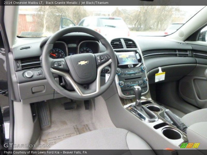 Black Granite Metallic / Jet Black/Titanium 2014 Chevrolet Malibu LT
