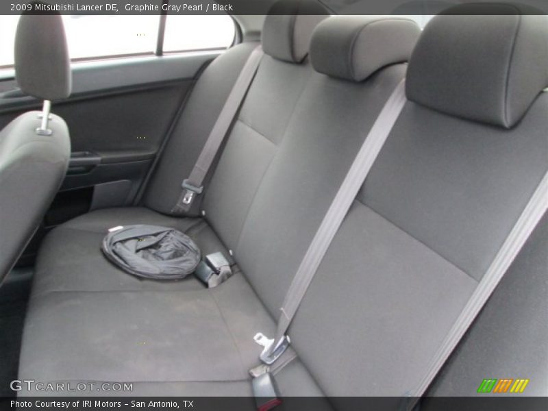 Graphite Gray Pearl / Black 2009 Mitsubishi Lancer DE