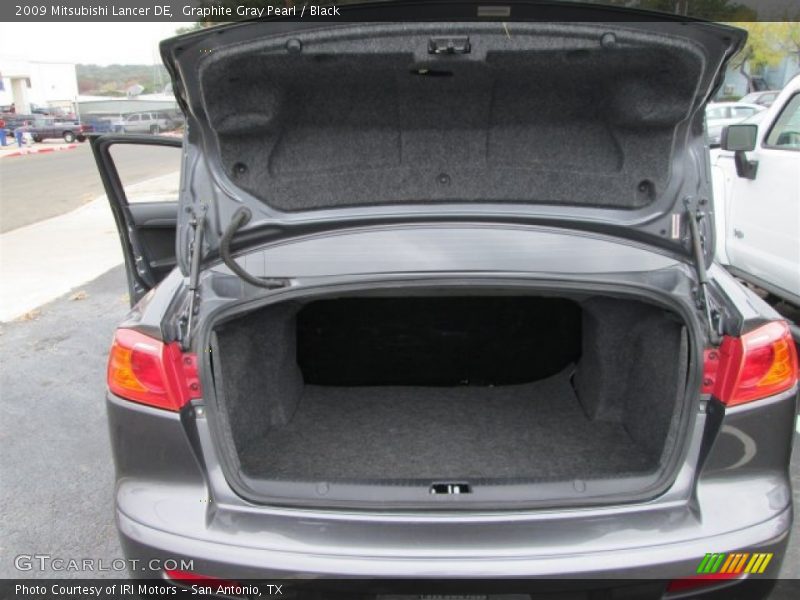 Graphite Gray Pearl / Black 2009 Mitsubishi Lancer DE