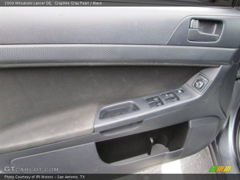 Graphite Gray Pearl / Black 2009 Mitsubishi Lancer DE