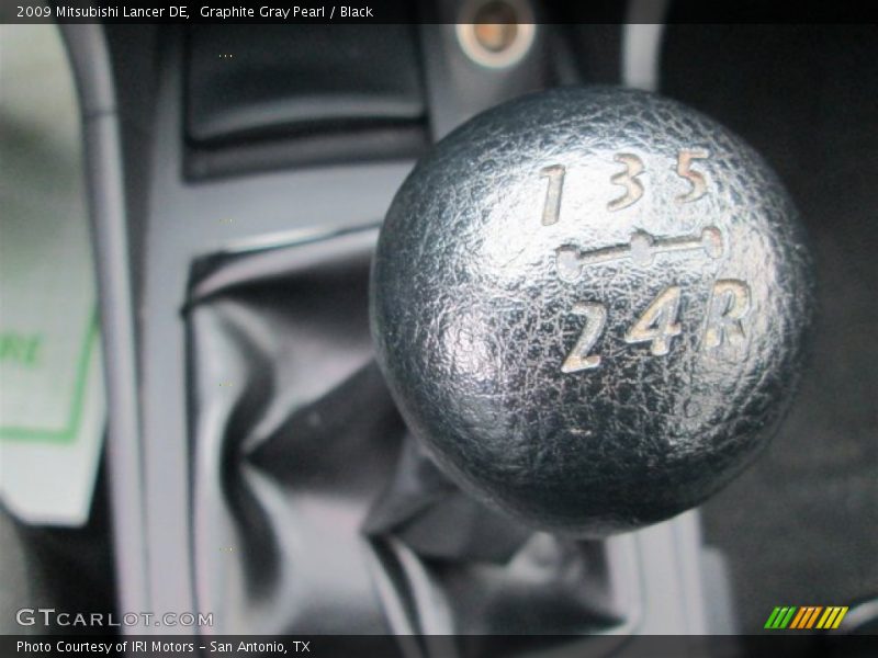 Graphite Gray Pearl / Black 2009 Mitsubishi Lancer DE