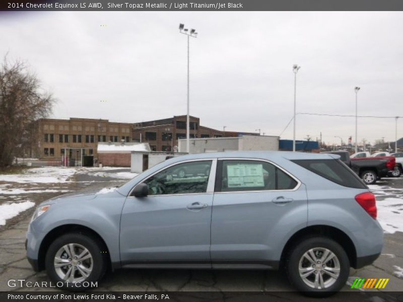 Silver Topaz Metallic / Light Titanium/Jet Black 2014 Chevrolet Equinox LS AWD