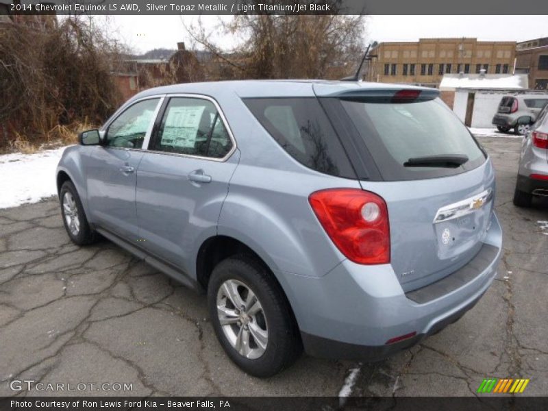 Silver Topaz Metallic / Light Titanium/Jet Black 2014 Chevrolet Equinox LS AWD