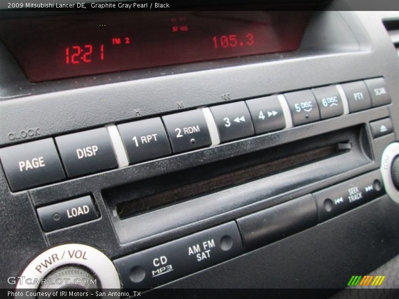 Graphite Gray Pearl / Black 2009 Mitsubishi Lancer DE