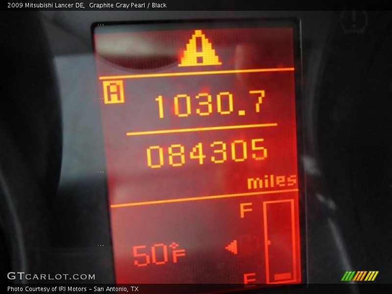 Graphite Gray Pearl / Black 2009 Mitsubishi Lancer DE