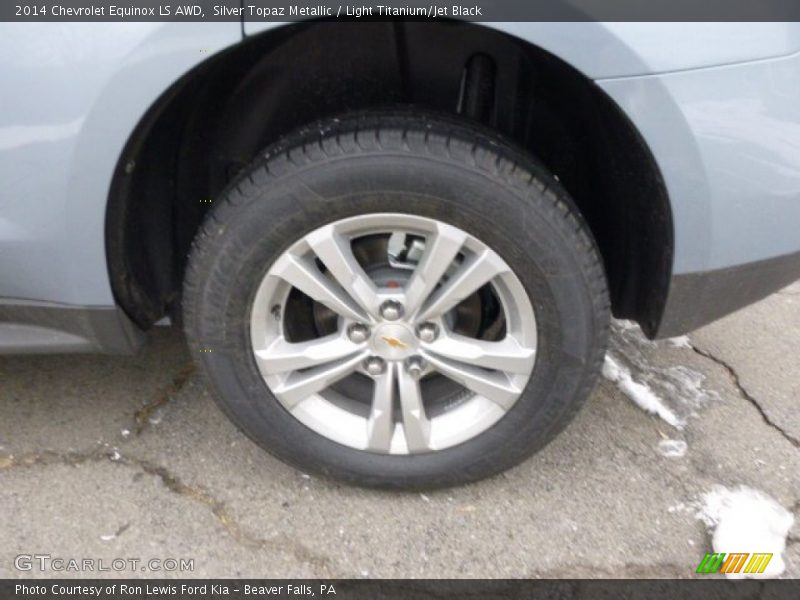 Silver Topaz Metallic / Light Titanium/Jet Black 2014 Chevrolet Equinox LS AWD