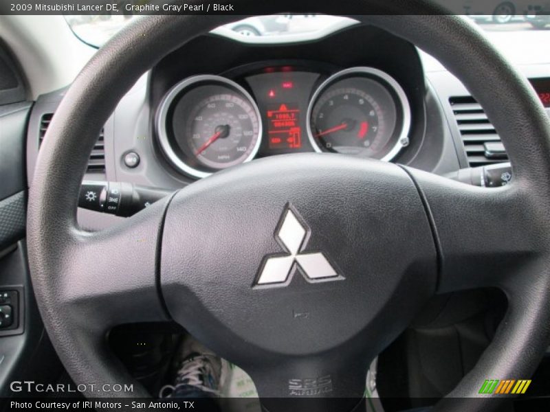 Graphite Gray Pearl / Black 2009 Mitsubishi Lancer DE