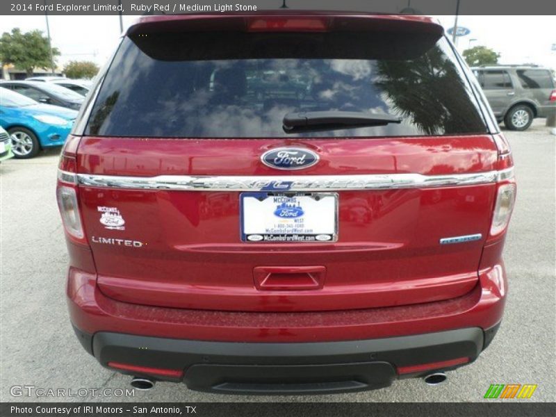 Ruby Red / Medium Light Stone 2014 Ford Explorer Limited