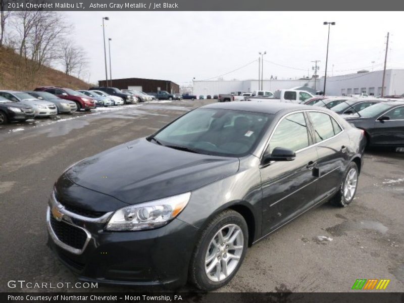 Ashen Gray Metallic / Jet Black 2014 Chevrolet Malibu LT