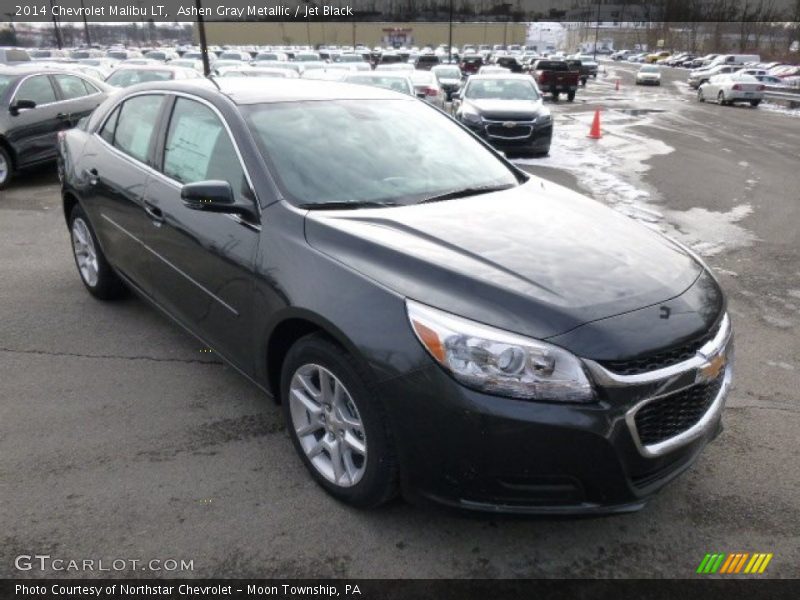 Ashen Gray Metallic / Jet Black 2014 Chevrolet Malibu LT