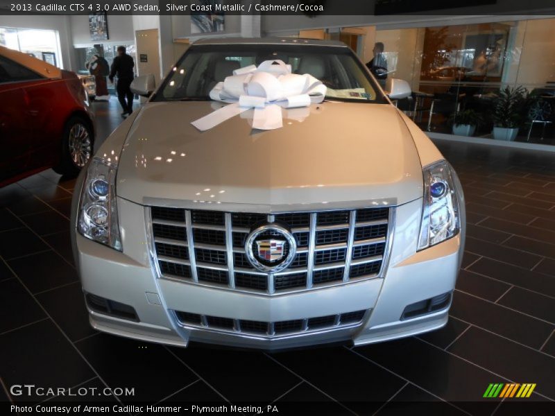 Silver Coast Metallic / Cashmere/Cocoa 2013 Cadillac CTS 4 3.0 AWD Sedan