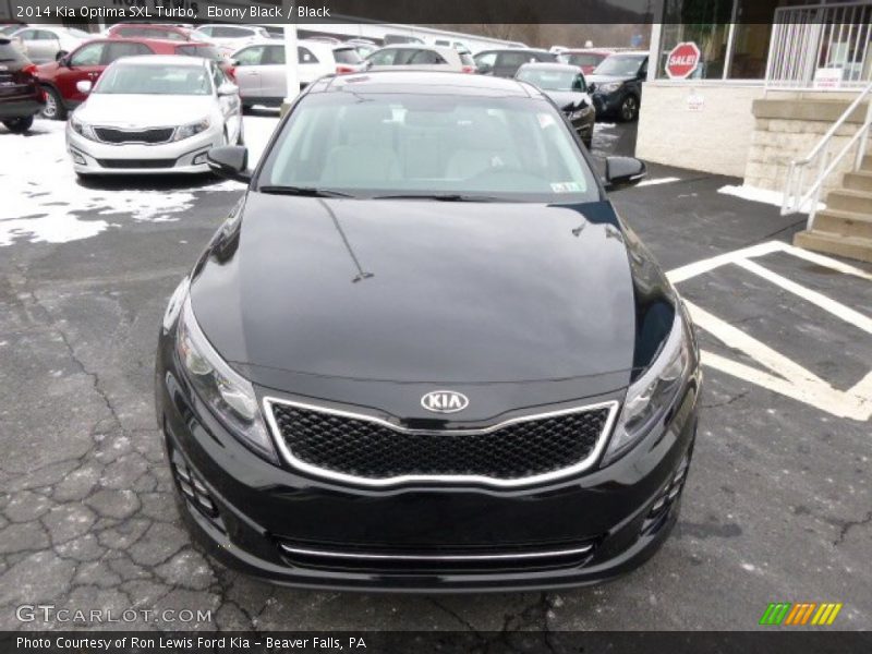 Ebony Black / Black 2014 Kia Optima SXL Turbo