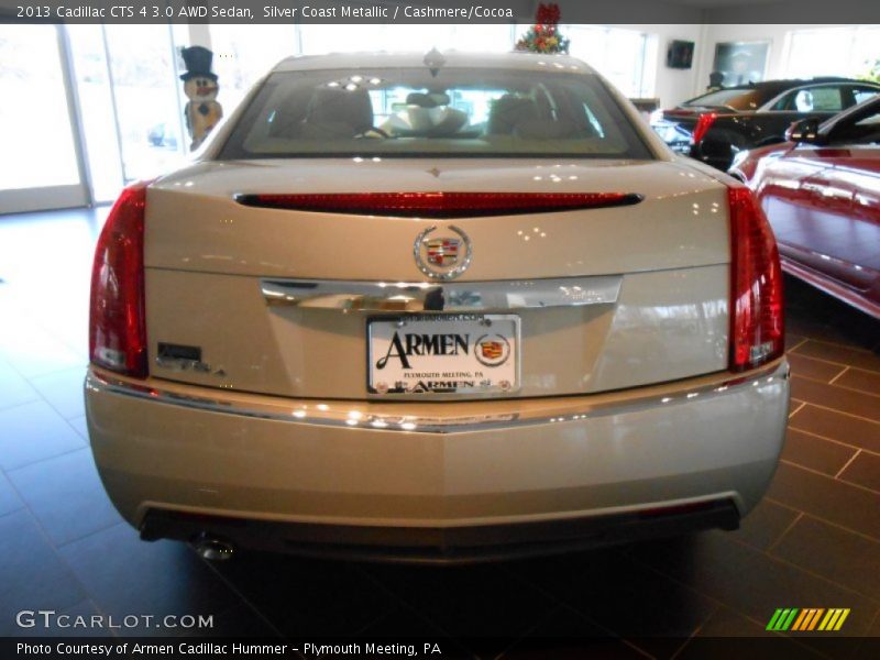 Silver Coast Metallic / Cashmere/Cocoa 2013 Cadillac CTS 4 3.0 AWD Sedan