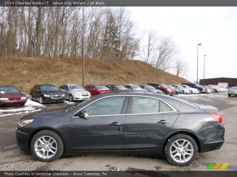Ashen Gray Metallic / Jet Black 2014 Chevrolet Malibu LT