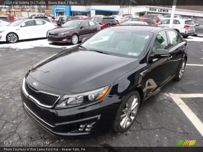 Ebony Black / Black 2014 Kia Optima SXL Turbo