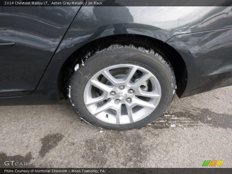 Ashen Gray Metallic / Jet Black 2014 Chevrolet Malibu LT