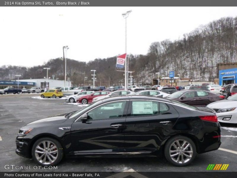 Ebony Black / Black 2014 Kia Optima SXL Turbo
