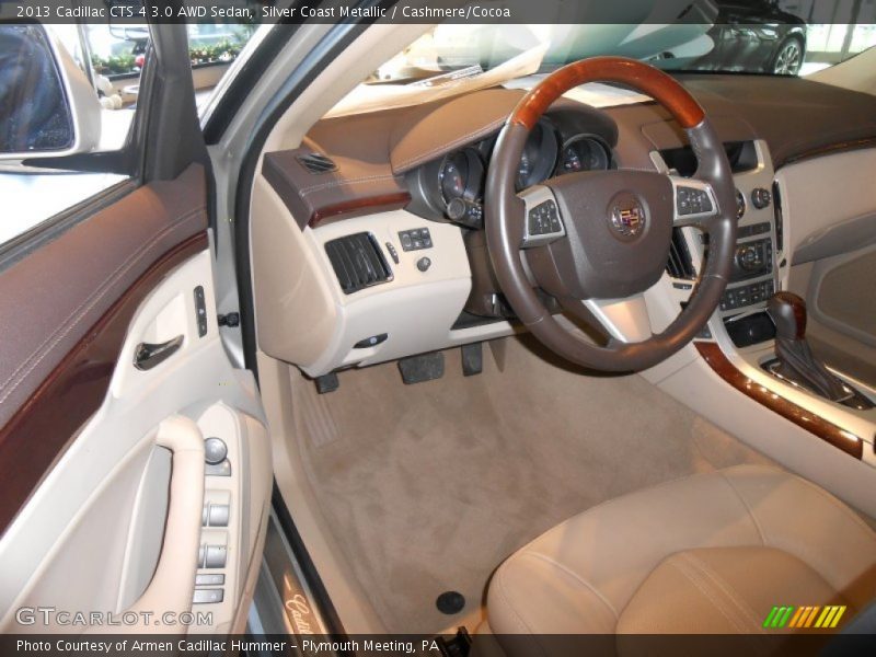 Silver Coast Metallic / Cashmere/Cocoa 2013 Cadillac CTS 4 3.0 AWD Sedan