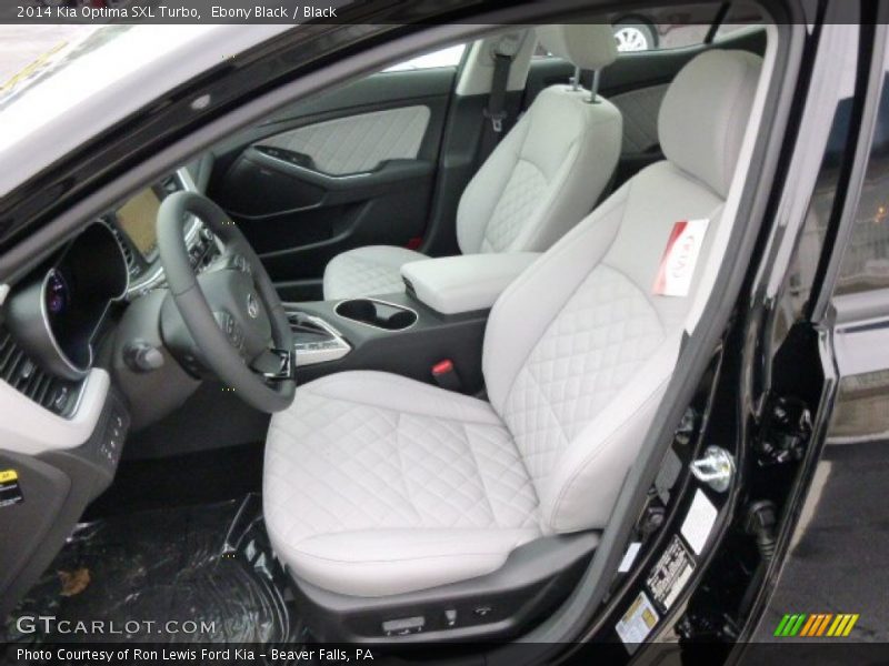 Front Seat of 2014 Optima SXL Turbo