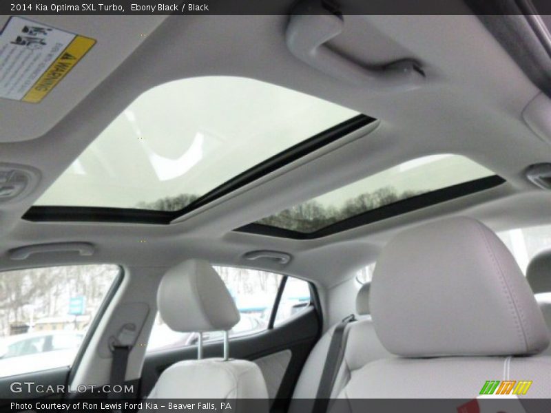 Ebony Black / Black 2014 Kia Optima SXL Turbo