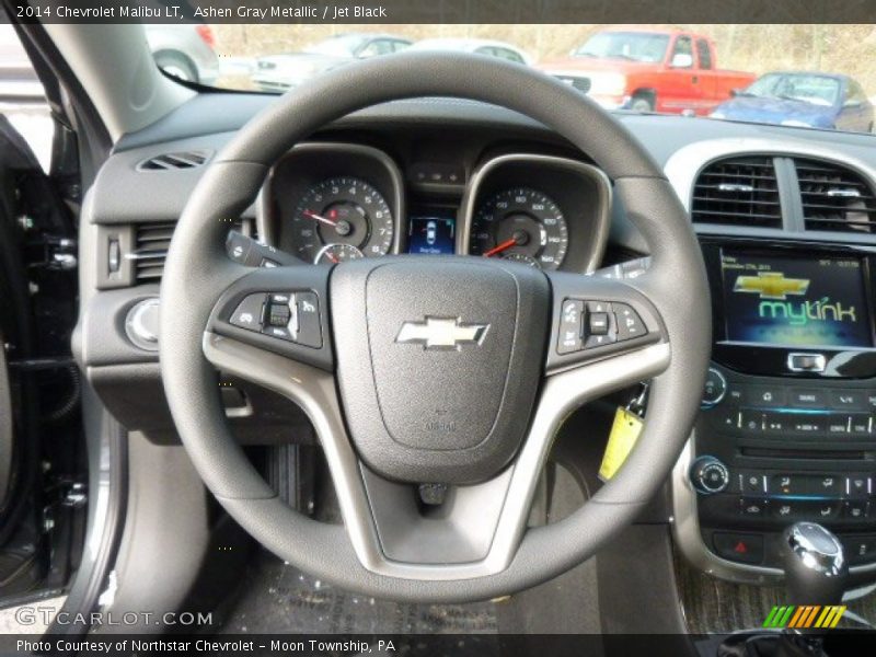 Ashen Gray Metallic / Jet Black 2014 Chevrolet Malibu LT