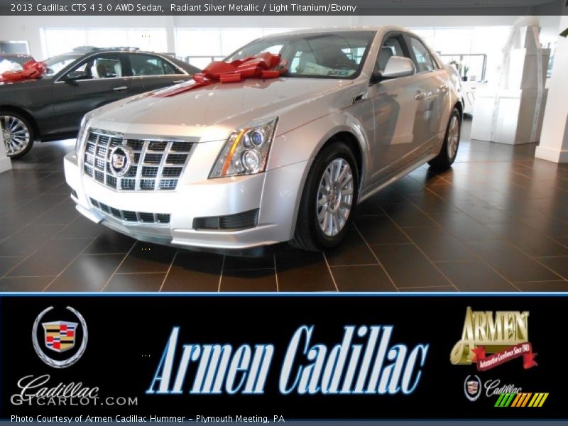 Radiant Silver Metallic / Light Titanium/Ebony 2013 Cadillac CTS 4 3.0 AWD Sedan