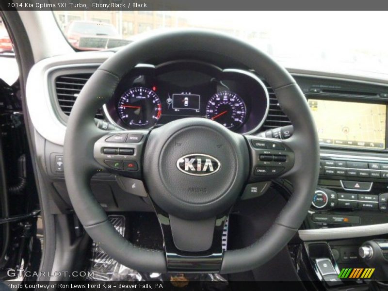 Ebony Black / Black 2014 Kia Optima SXL Turbo