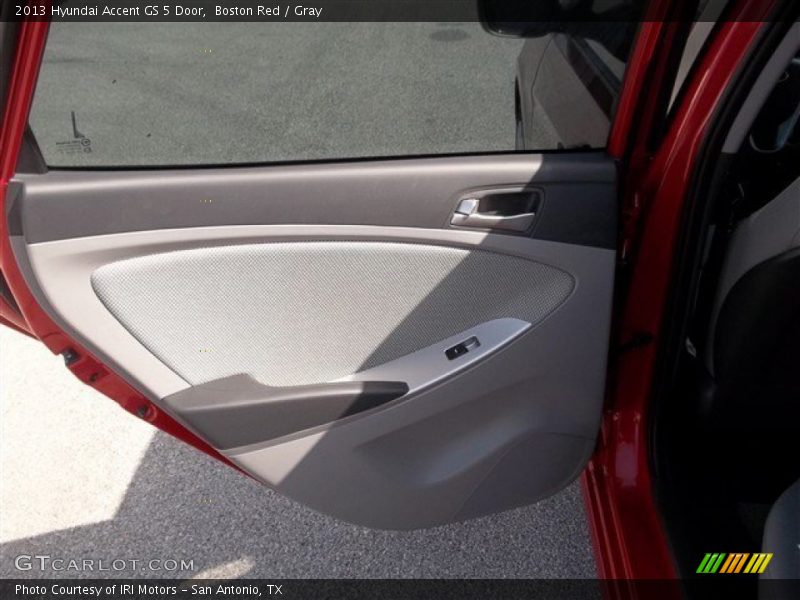 Boston Red / Gray 2013 Hyundai Accent GS 5 Door