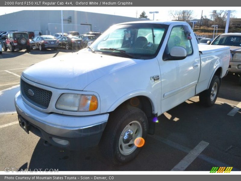 Oxford White / Medium Graphite 2000 Ford F150 XLT Regular Cab 4x4