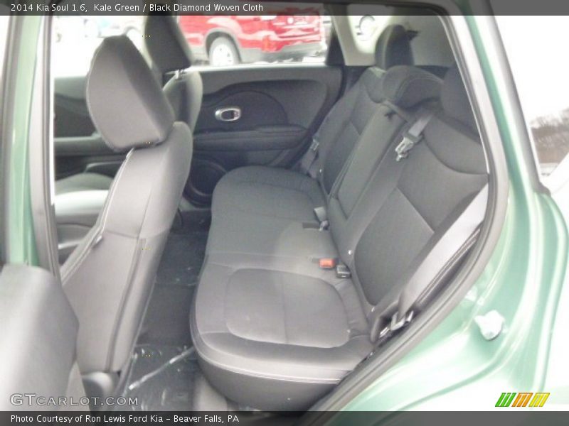 Kale Green / Black Diamond Woven Cloth 2014 Kia Soul 1.6