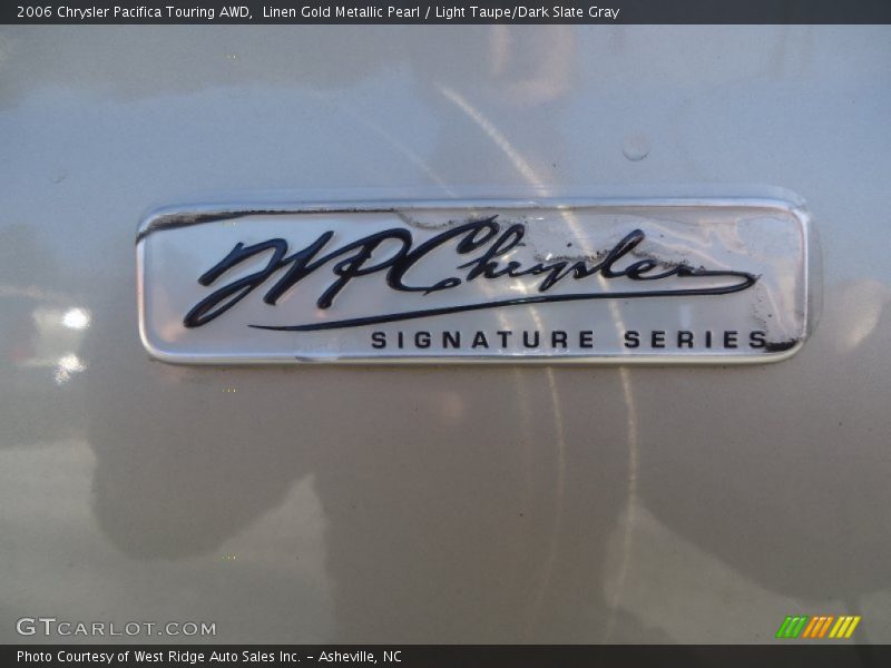 Linen Gold Metallic Pearl / Light Taupe/Dark Slate Gray 2006 Chrysler Pacifica Touring AWD
