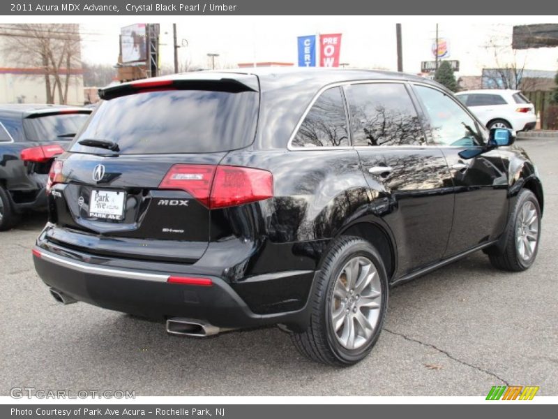 Crystal Black Pearl / Umber 2011 Acura MDX Advance