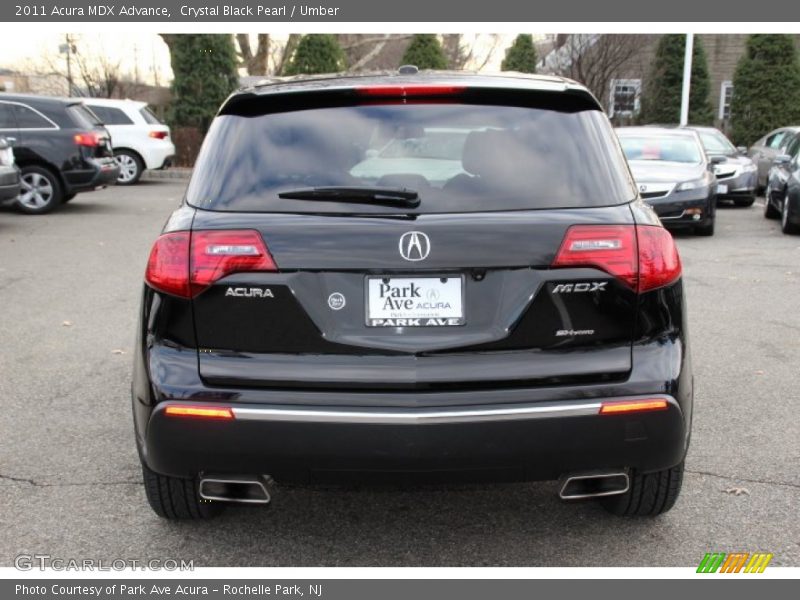 Crystal Black Pearl / Umber 2011 Acura MDX Advance