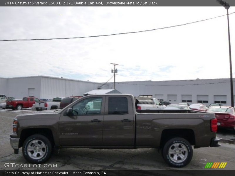 Brownstone Metallic / Jet Black 2014 Chevrolet Silverado 1500 LTZ Z71 Double Cab 4x4