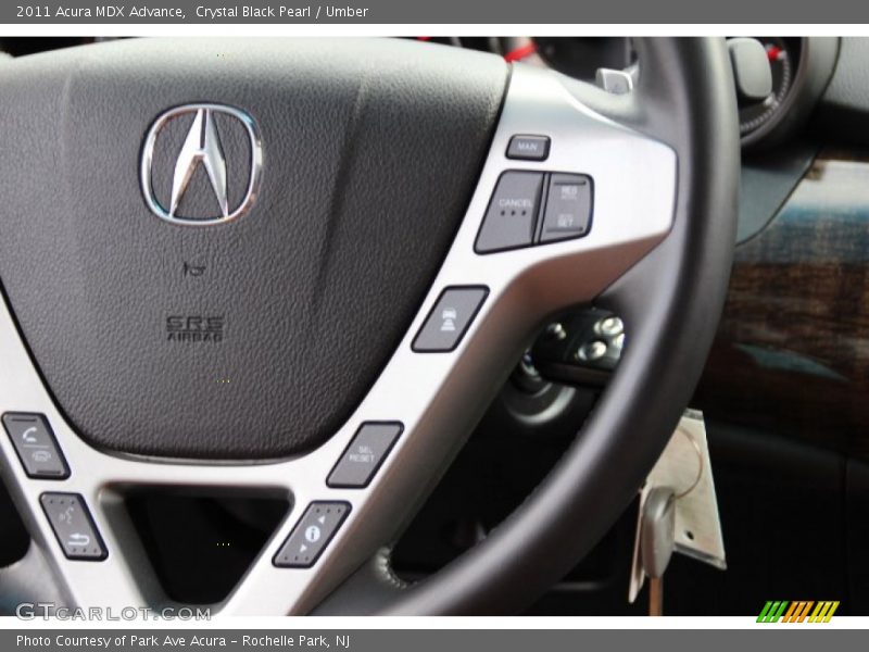 Crystal Black Pearl / Umber 2011 Acura MDX Advance