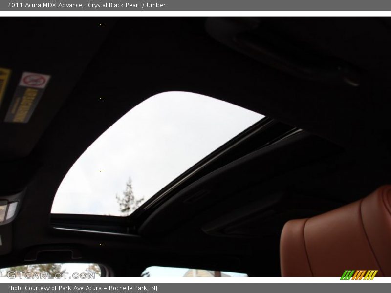 Crystal Black Pearl / Umber 2011 Acura MDX Advance