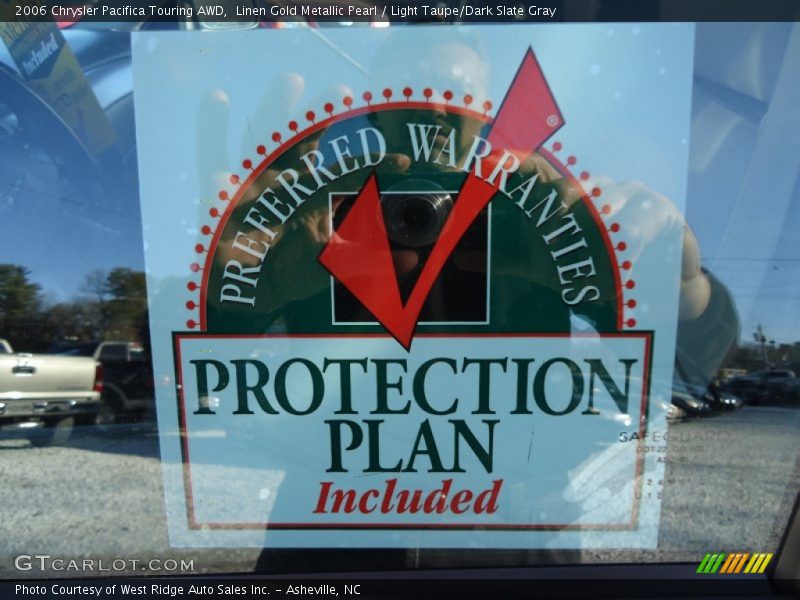 Linen Gold Metallic Pearl / Light Taupe/Dark Slate Gray 2006 Chrysler Pacifica Touring AWD