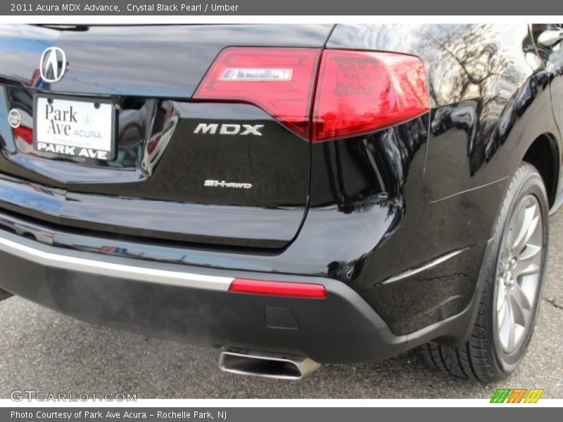 Crystal Black Pearl / Umber 2011 Acura MDX Advance